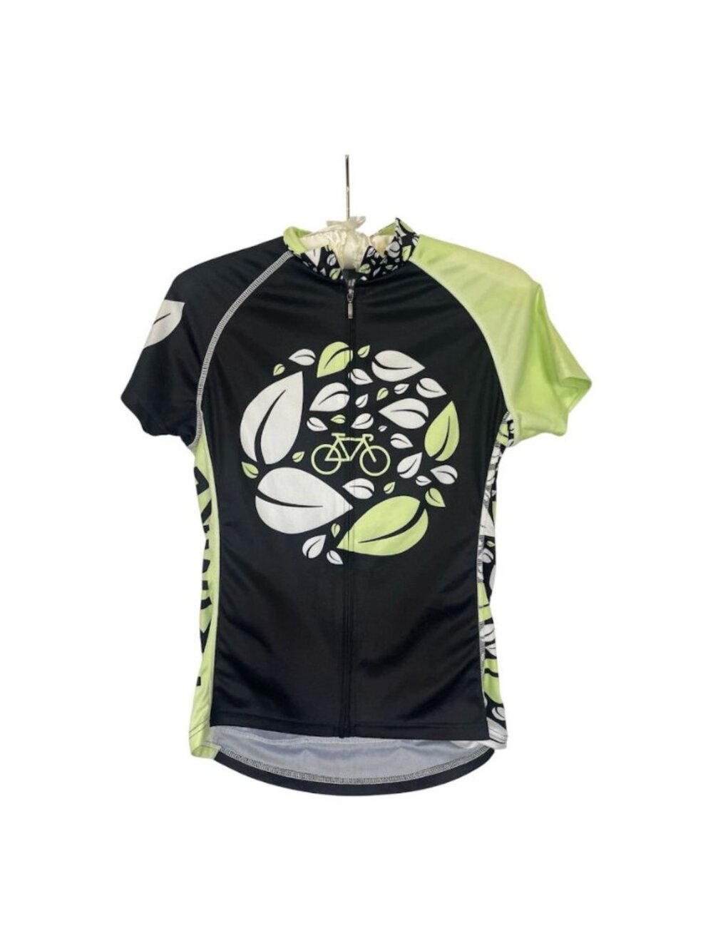 Primal B Leaf Women's Cycling Jersey Sz S Moisture Wicking Full Zip Rear Cargo